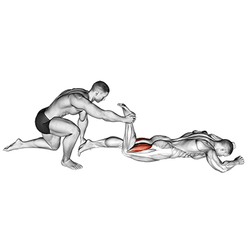 Flexión de Piernas Asistida en Prona