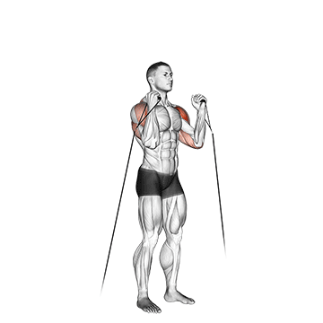 Cable Alternate Shoulder Press