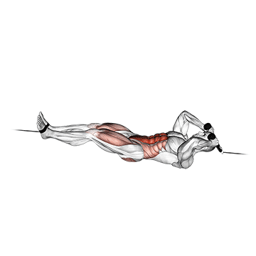 Crunch inverso con polea, tuck