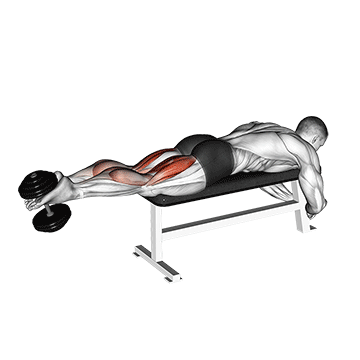 Femoral con Mancuernas Acostado