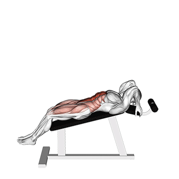 Incline Leg Hip Raise Leg Straight