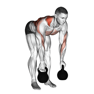 Kettlebell Remada Alternada
