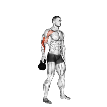 Kettlebell Limpieza de Abajo hacia Arriba desde la Posición de Suspensión
