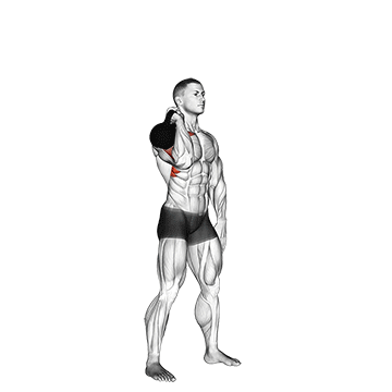 Kettlebell Push Press com Um Braço