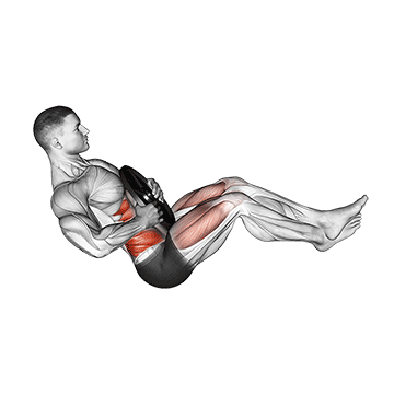 Weighted Russian Twist Legs Up