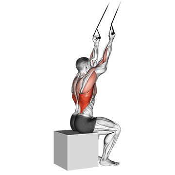 pulldown com pegada invertida e faixa