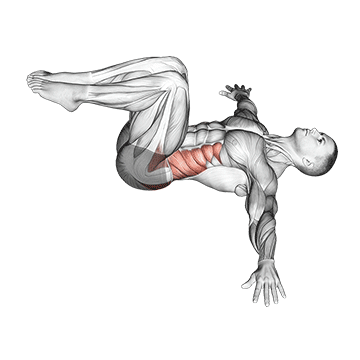 Giro Acostado con Rodilla Flexionada Masculino